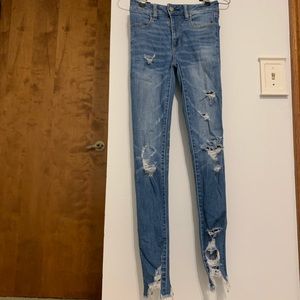 High Rise Ripped Jeans